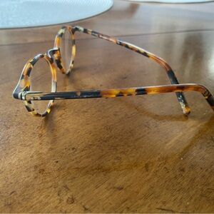 Tortoiseshell Round Men’s Eyeglasses - Lunor 45mm